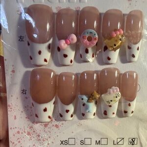 Cute Nail Art Set with Charms